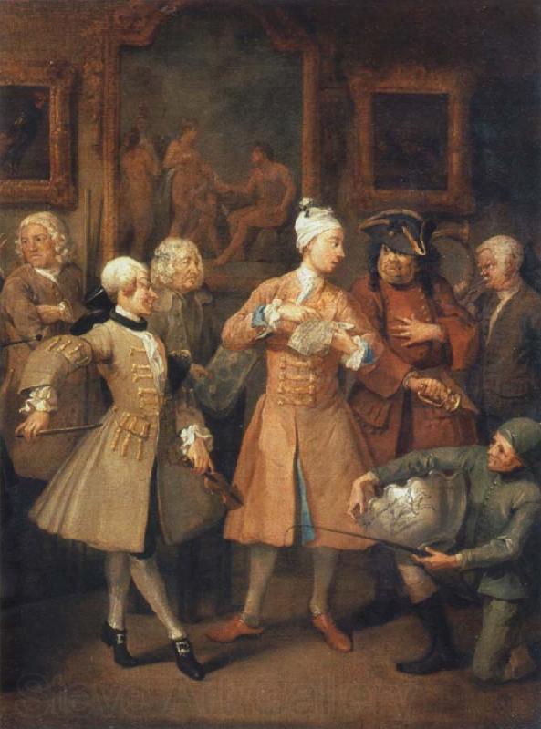 William Hogarth The morning reception Spain oil painting art